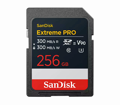 Карта памяти SanDisk Extreme Pro SDXC 256GB UHS-II U3 V90 R300/W300MB/s (SDSDXDM-256G-GN4IN)