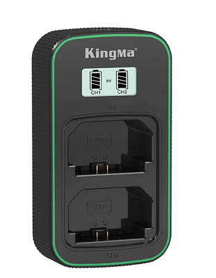 Зарядное устройство KingMa BM058Q-FZ100 PD3.0 для двух аккумуляторов Sony NP-FZ100