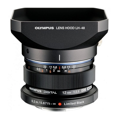 Объектив Olympus ED 12mm f/2.0 (EM-M1220) Black Micro 4/3