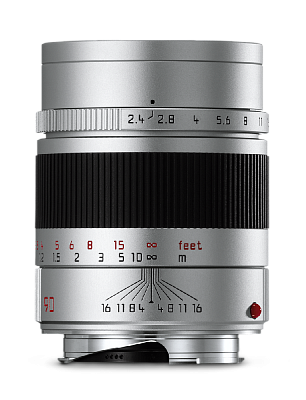Объектив Leica Summarit-M 90mm f/2.4, серебристый, анодированный