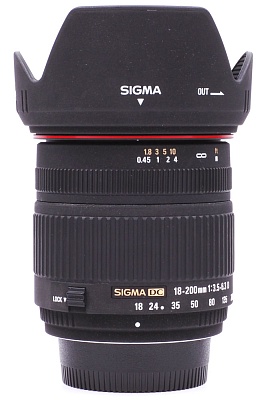 Объектив комиссионный Sigma 18-200mm f/3.5-6.3 D Nikon F (б/у, гарантия 14 дней, S/N 2053229)