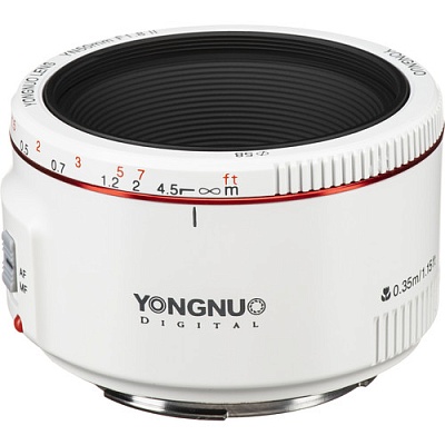 Объектив Yongnuo 50mm f/1.8 II Canon EF White