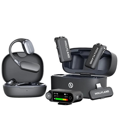 Микрофон Hollyland Lark MAX 2 Ultimate Combo беспроводной 3.5mm/USB-C/Lightning