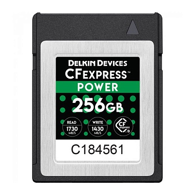 Карта памяти Delkin CFexpress 256GB R1730/W1430Mb/s (DCFX1-256)