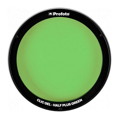 Цветной фильтр Profoto Clic Gel Half Plus Green коррекционны фильтр (101020)