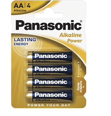 Батарейка Panasonic Alkaline Power Rangers LR6REB/4BPRPR AA (цена за блистер из 4шт)