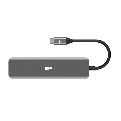 Картридер Silicon Power Boost SU20 (SPU3C07DOCSU200G) USB 3.2 HDMI, USB Type-A, C PD, SD, microSD