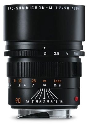 Объектив Leica APO-Summicron-M 90mm f/2, ASPH, черный, анодированный