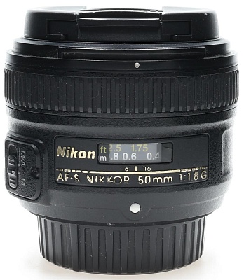 Объектив комиссионный Nikon 50mm f/1.8G AF-S Nikkor (б/у, гарантия 14 дней, S/N 3588833)