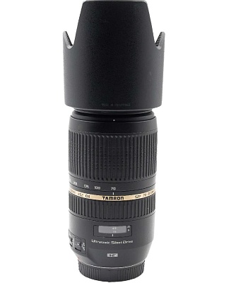 Объектив комиссионный Tamron SP 70-300mm f/4.0-5.6 (A005E) Canon EF (б/у, гар-я 14 дней, S/N159839)