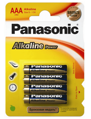 Батарейка Panasonic Alkiline Power LR03REB/4BPRPR AAA (цена за блистер из 4шт)