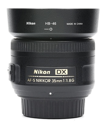 Объектив комиссионный Nikon 35mm f/1.8G AF-S DX Nikkor (б/у, гарантия 14 дней, S/N 2880251)