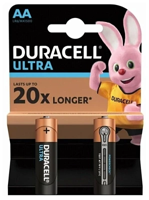 Батарейка DURACELL LR06/MX1500 2BL Ultra Power АА 2шт в блистере