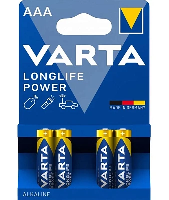 Батарейка Varta LR03 Longlife POWER 4BL AAA
