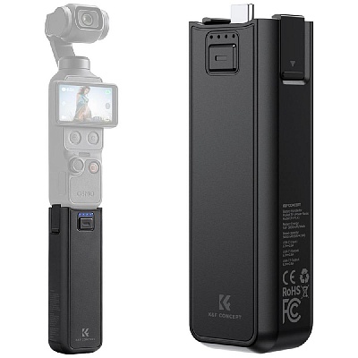 Батарейная рукоятка K&F Concept Battery Handle for Osmo Pocket 4/3 5000мАч
