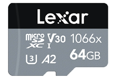 Карта памяти Lexar microSDXC 64GB UHS-I A2 U3 V30 High-Performance R160/W70MB/s (LMS1066064G-BNANG)