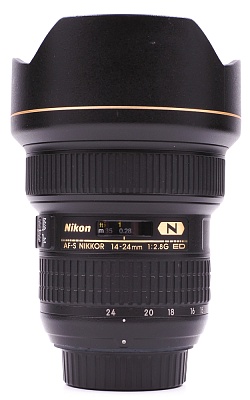 Объектив комиссионный Nikon 14-24mm f/2.8G ED AF-S Nikkor (б/у, гарантия до 01.11.2021, S/N 558776)