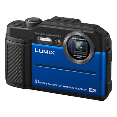 Фотоаппарат Panasonic Lumix DC-FT7EE-A Blue (20Mp/4.6x/4K/Wi-Fi)