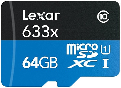 Карта памяти Lexar Professional microSDXC 64GB UHS-I U3 V30 R95/W45MB/s (LSDMI64GBEU633A)