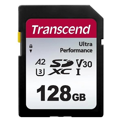 Карта памяти Transcend SDXC 128GB UHS-I U3 V30 A2 R160/W90MB/s (TS128GSDC340S)