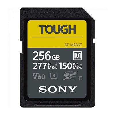 Карта памяти Sony SDXC Tough 256GB UHS-II U3 V60 R277/W150/MB/s (SF-M256T)