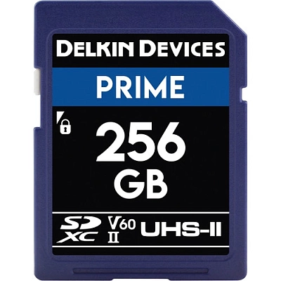 Карта памяти Delkin Devices Prime SDXC 256GB UHS-II U3 V60 R300/W100MB/s (DDSDB1900256)
