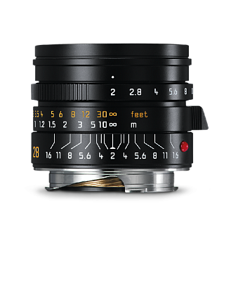 Объектив Leica Summicron-M 28mm f/2 ASPH, Черный, анодированный