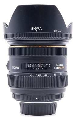 Объектив комиссионный Sigma AF 24-70mm f/2.8 DG HSM Nikon F (б/у, гарантия 14 дней, S/N 13394869)