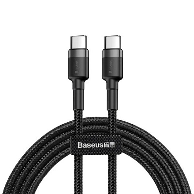 Кабель Baseus Type-C - Type-C 60W 0,5м черный