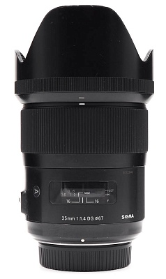 Объектив комиссионный Sigma AF 35mm f/1.4 DG HSM Art Nikon F (б/у, гарантяи 14 дней, S/N 50123443)