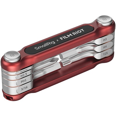 Складная отвертка SmallRig x FILM RIOT 7-in-1 Folding Wrench Set Red