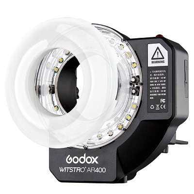 Вспышка Godox Witstro AR400 кольцевая, с функцией постоянного света