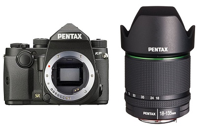 Фотоаппарат зеркальный Pentax KP Kit DA 18-135mm WR (3 рукоятки в комплекте)