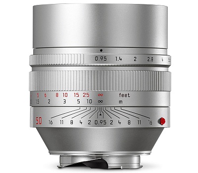 Объектив Leica Noctilux-M 50mm f/0.95 ASPH, серебристый, анодированный