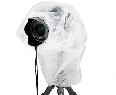 Дождевик для фотоаппарата со вспышкой JJC RI-4C прозрачный (RI-5 + RI-6)