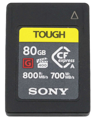 Карта памяти комиссионная Sony CFexpress Type А 80GB R800/W700MB/s (б/у)