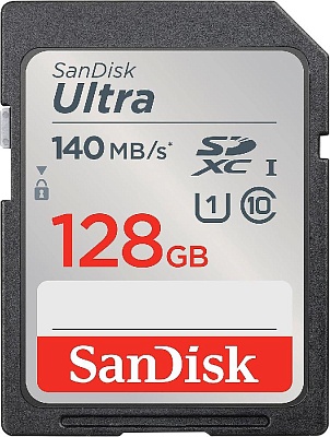 Карта памяти SanDisk Ultra SDXC 128GB UHS-I U1 R80/W10MB/s (SDSDUNB-128G-GN6IN)