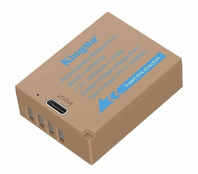 Аккумулятор Kingma NP-W126 1050мАч Type-C 