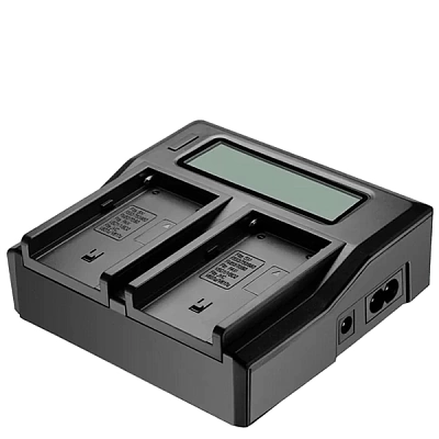 Зарядное устройство с дисплеем KingMa DCLCD-F970, для двух аккумуляторов Sony NP-F970/750/550