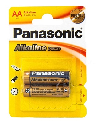 Батарейка Panasonic Alkiline Power LR6REB/2BPR AA (цена за блистер из 2шт)