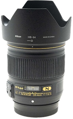 Объектив комиссионный Nikon 28mm f/1.8G ED (б/у, гарантия 14 дней, S/N 208073 )