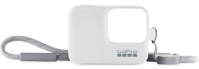Силиконовый чехол с ремешком Sleeve + Lanyard GoPro (ACSST-002), White