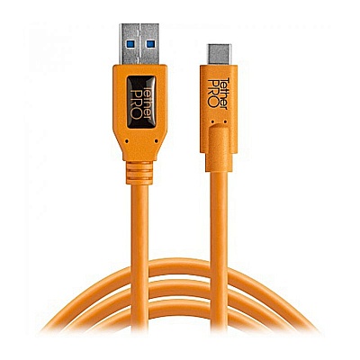 Кабель Tether Tools TetherPro USB 3.0 to USB-C 4.6m Orange (СUC3215-ORG)