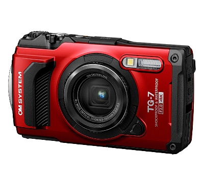 Фотоаппарат OM System Tough TG-7 Red (12Mp/4x/4K/Wi-Fi)