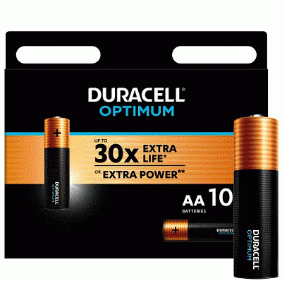 Батарейка Duracell Optimum LR6 MX1500 10BL АА