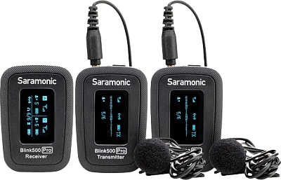 Аренда радиомикрофона петличного Saramonic Blink500 Pro B2 (TX+TX+RX), беспроводной, всенаправленный