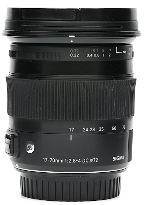 Объектив комиссионный Sigma 17-70mm f/2.8-4.5 DC EF-S (б/у, гарантия 14 дней, S/N50139870)