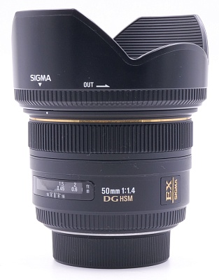 Объектив комиссионный Sigma AF 50mm f/1.4 EX DG HSM Nikon F (б/у, гарантия 14 дней, S/N 14651797)