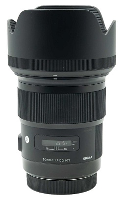 Объектив комиссионный Sigma 50mm f/1.4 DG HSM Art Canon EF (б/у, гарантия 14 дней, S/N 55658024)