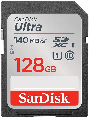 Карта памяти комиссионная SanDisk Ultra SDXC 128GB UHS-I U1 140MB/s (б/у, гарантия 14 дней)